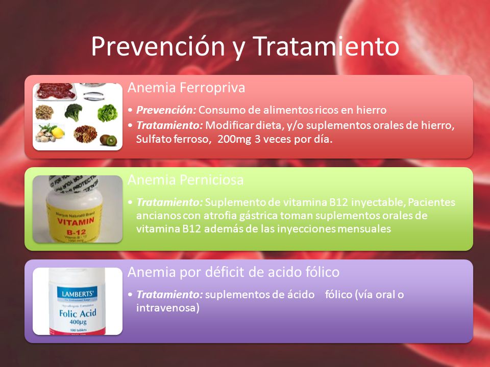 anemia en adultos mayores tratamiento